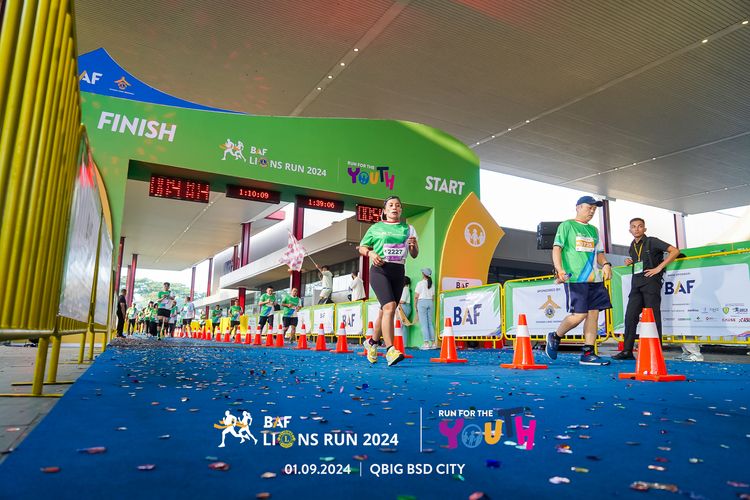 Race photo from BAF LIONS RUN 2024