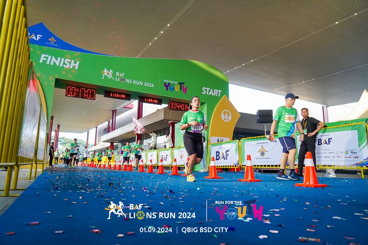 Race photo from BAF LIONS RUN 2024