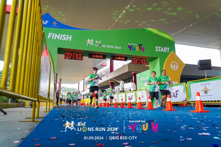 Race photo from BAF LIONS RUN 2024