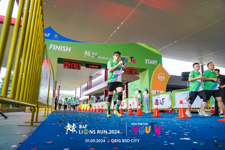Race photo from BAF LIONS RUN 2024