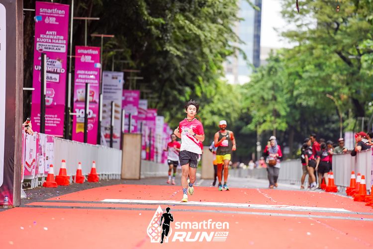 Race photo from Smartfren Run 2024