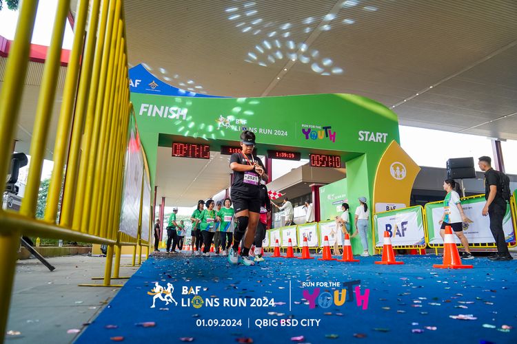 Race photo from BAF LIONS RUN 2024