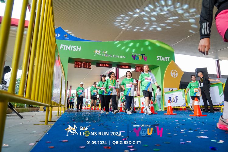 Race photo from BAF LIONS RUN 2024