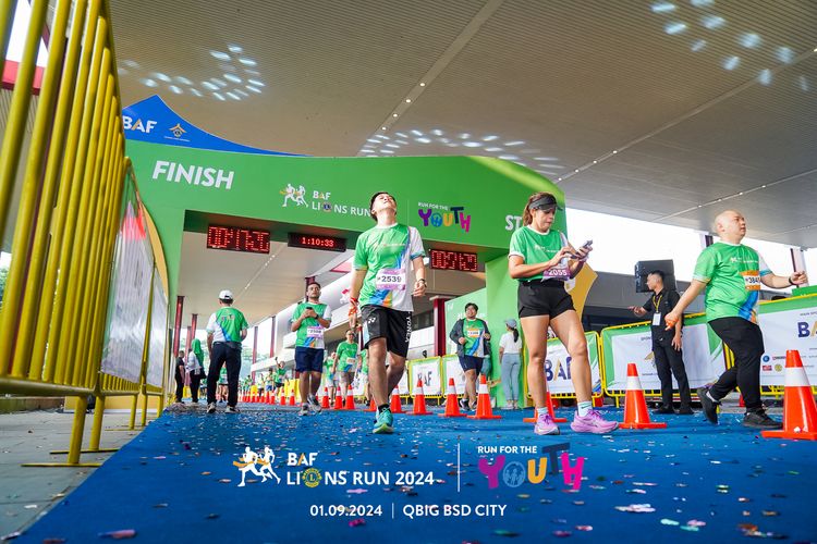 Race photo from BAF LIONS RUN 2024