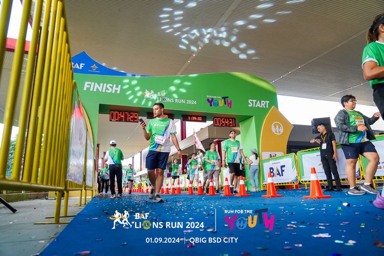Race photo from BAF LIONS RUN 2024