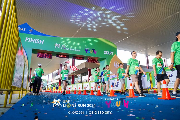 Race photo from BAF LIONS RUN 2024