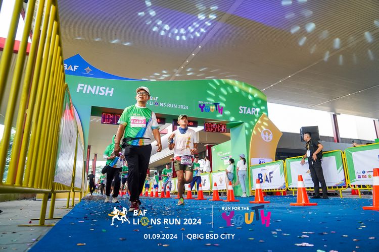 Race photo from BAF LIONS RUN 2024