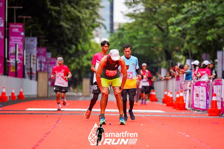 Race photo from Smartfren Run 2024