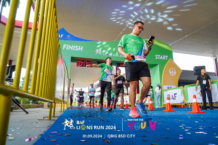 Race photo from BAF LIONS RUN 2024