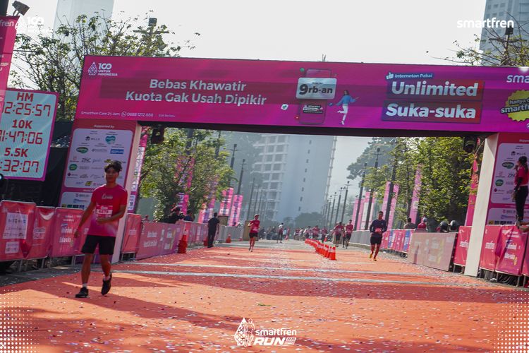 Race photo from Smartfren Run 2025 