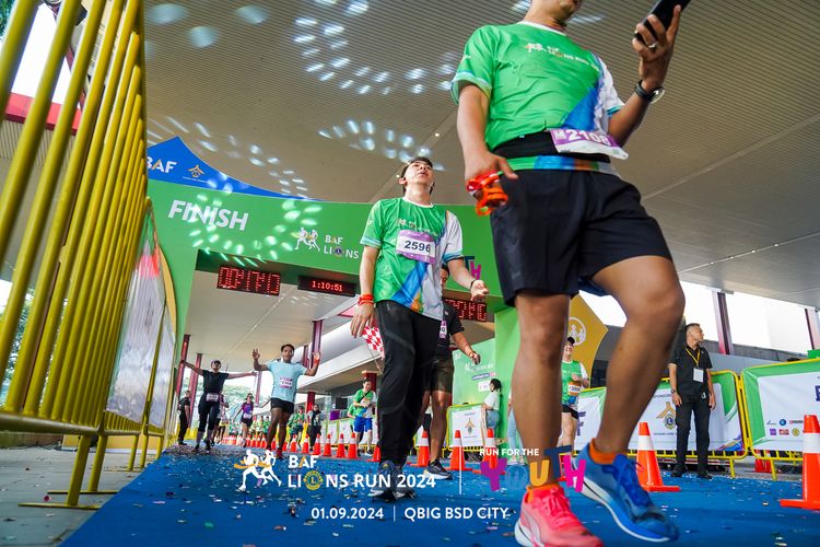 Race photo from BAF LIONS RUN 2024