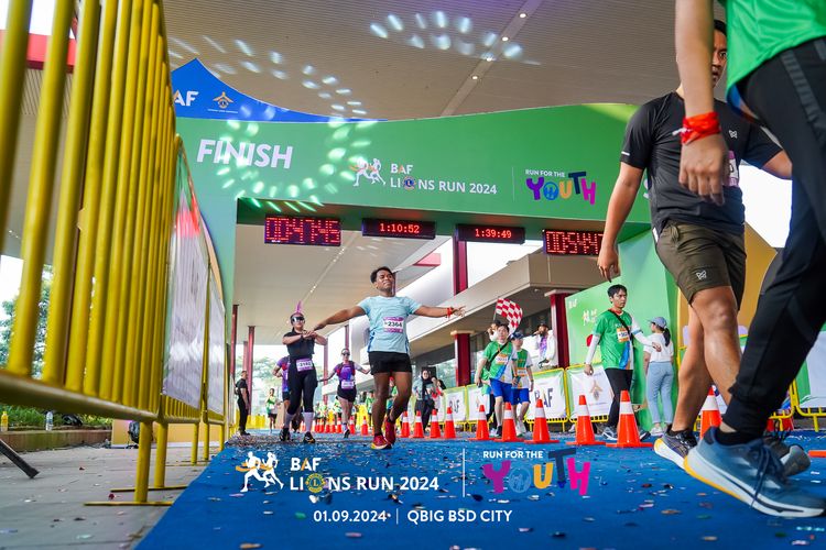 Race photo from BAF LIONS RUN 2024