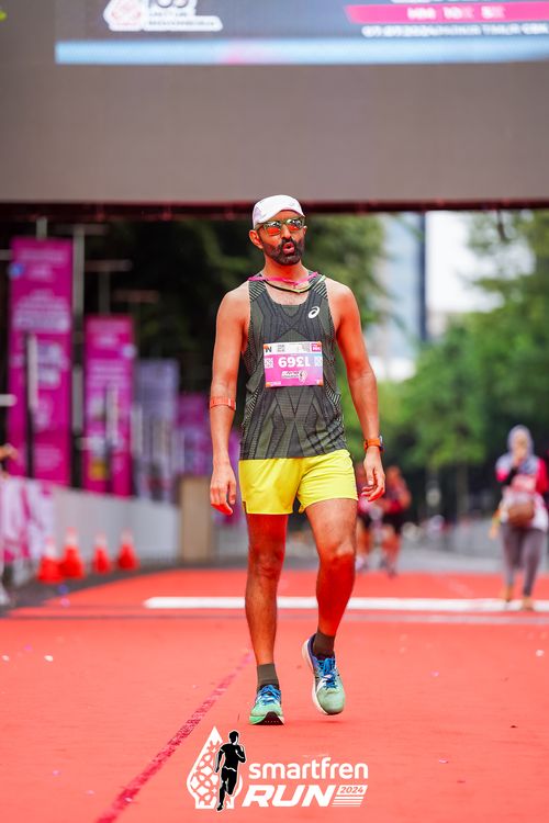 Race photo from Smartfren Run 2024