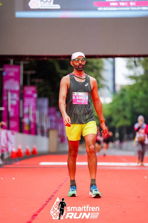 Race photo from Smartfren Run 2024