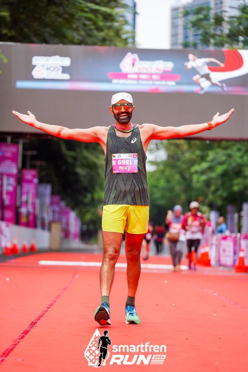 Race photo from Smartfren Run 2024