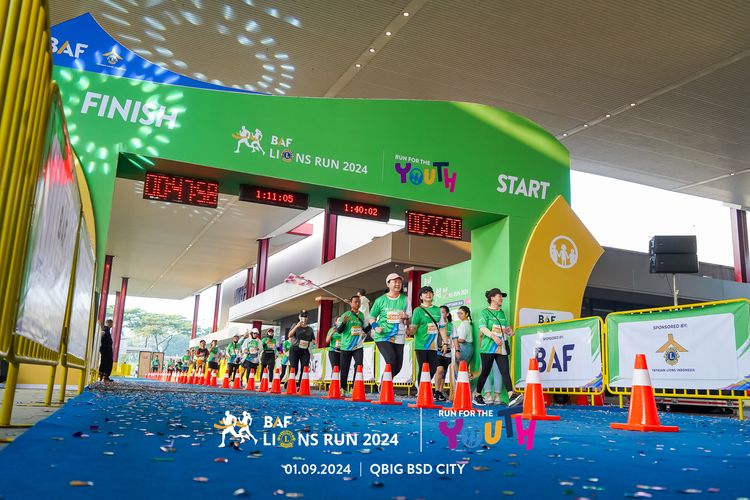 Race photo from BAF LIONS RUN 2024