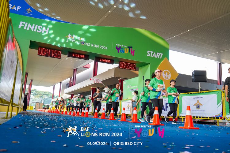Race photo from BAF LIONS RUN 2024