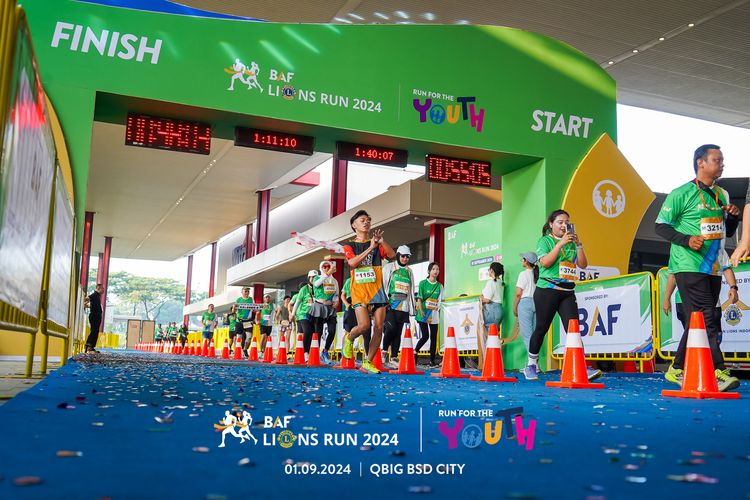 Race photo from BAF LIONS RUN 2024