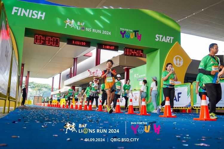 Race photo from BAF LIONS RUN 2024