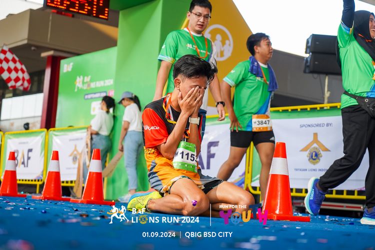 Race photo from BAF LIONS RUN 2024