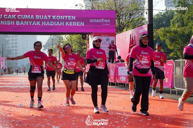 Race photo from Smartfren Run 2025 