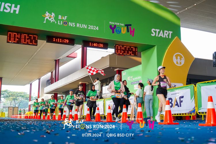 Race photo from BAF LIONS RUN 2024
