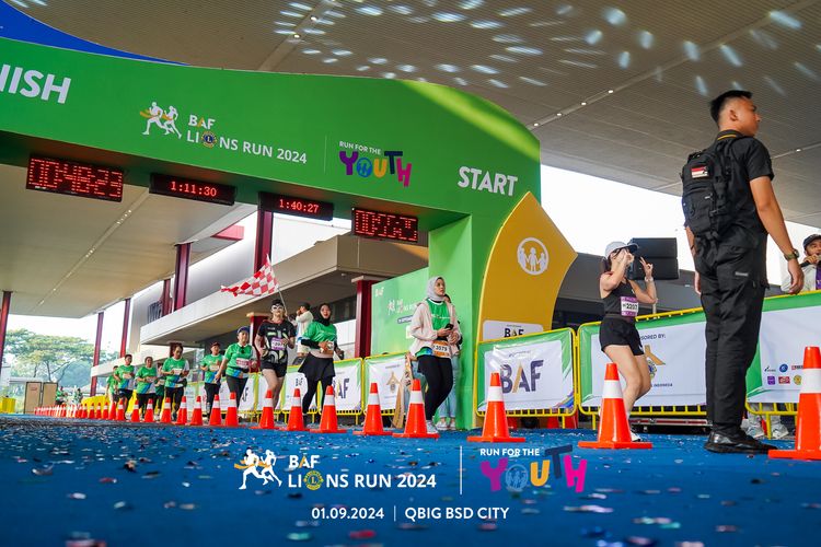 Race photo from BAF LIONS RUN 2024