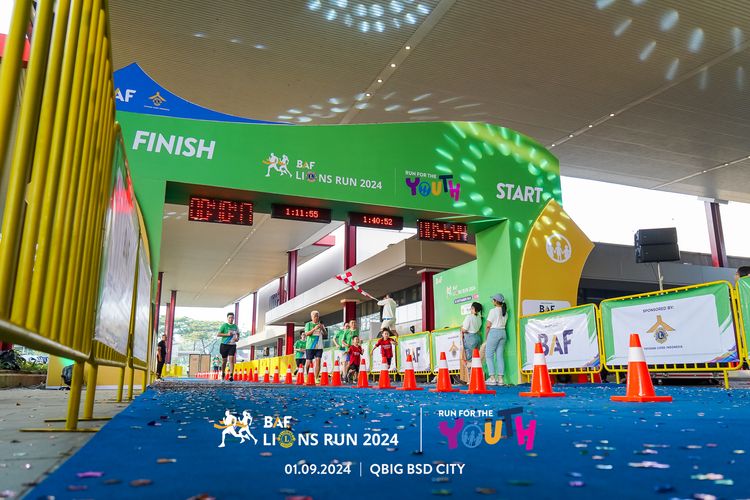 Race photo from BAF LIONS RUN 2024