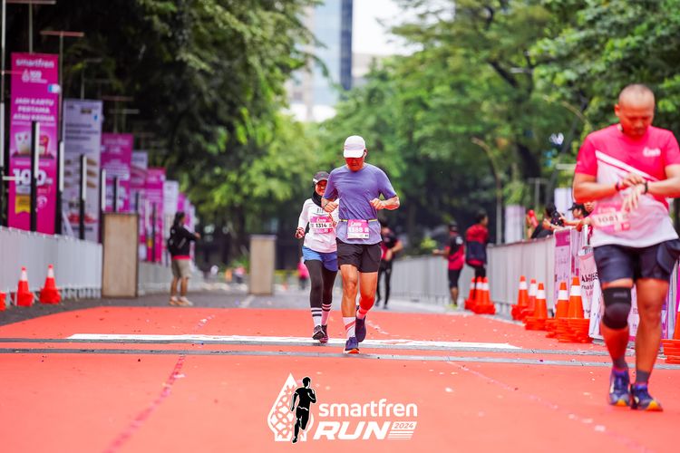 Race photo from Smartfren Run 2024