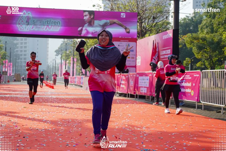 Race photo from Smartfren Run 2025 