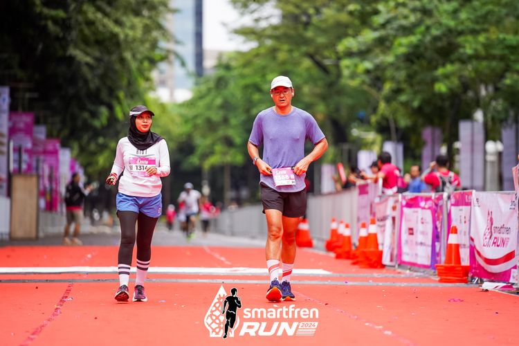Race photo from Smartfren Run 2024