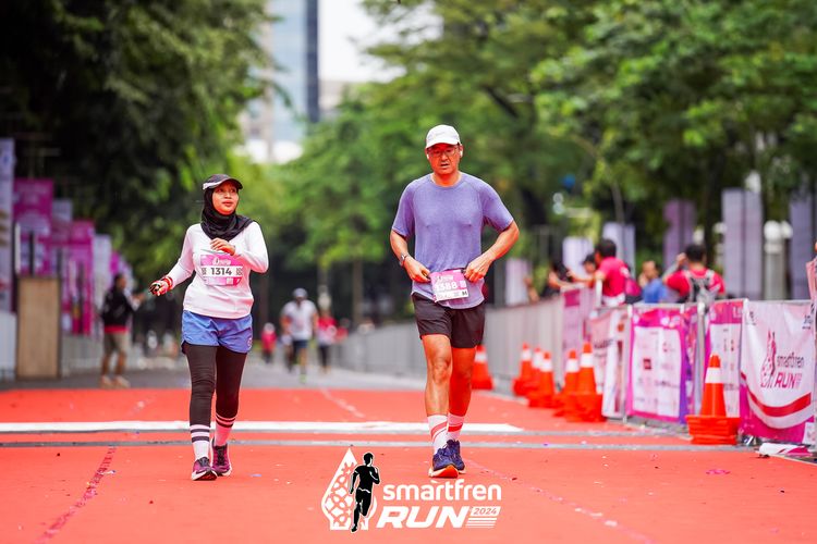 Race photo from Smartfren Run 2024