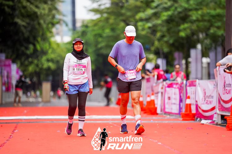 Race photo from Smartfren Run 2024