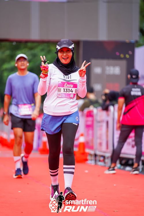 Race photo from Smartfren Run 2024