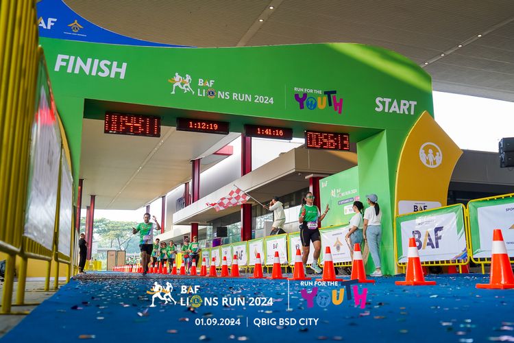 Race photo from BAF LIONS RUN 2024