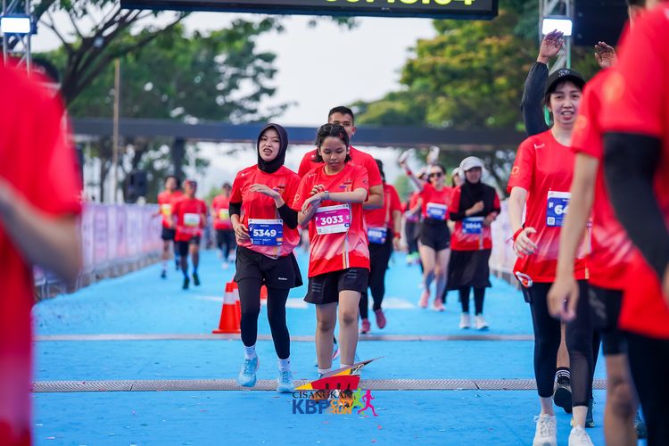 Race photo from CISANGKAN KBP CITY RUN 2025