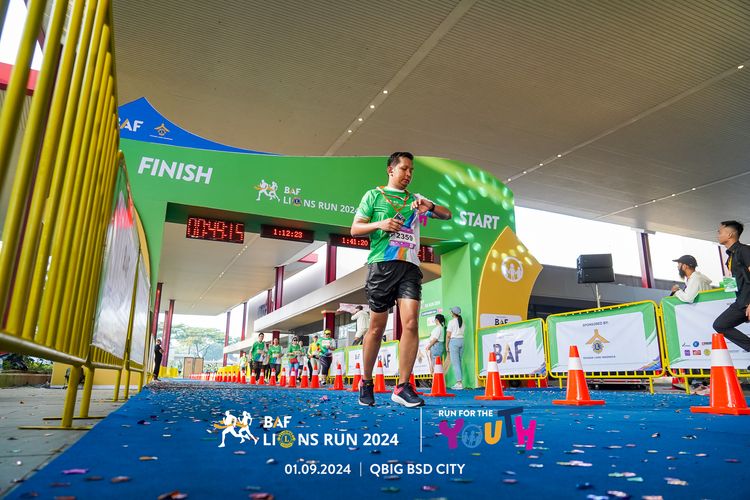 Race photo from BAF LIONS RUN 2024