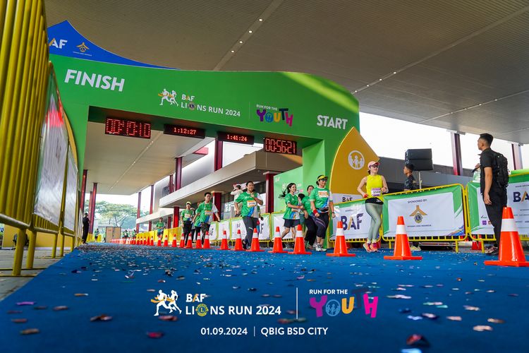 Race photo from BAF LIONS RUN 2024