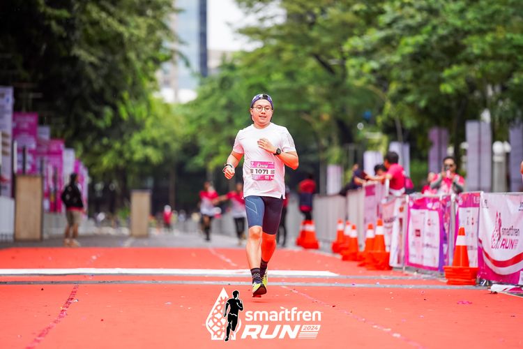 Race photo from Smartfren Run 2024