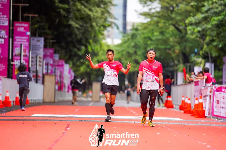 Race photo from Smartfren Run 2024