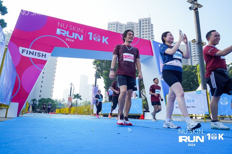Race photo from Nu Skin Run 10K