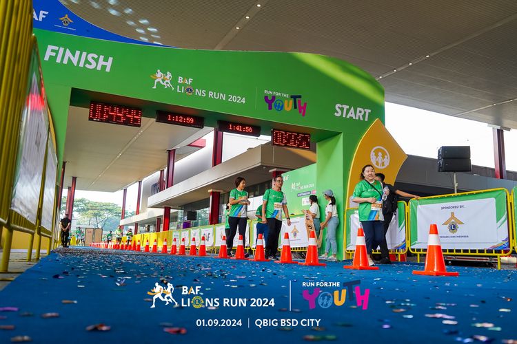Race photo from BAF LIONS RUN 2024