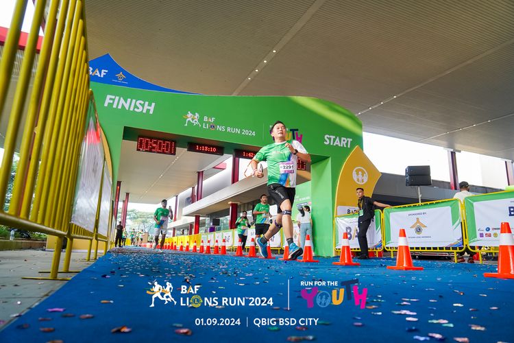 Race photo from BAF LIONS RUN 2024