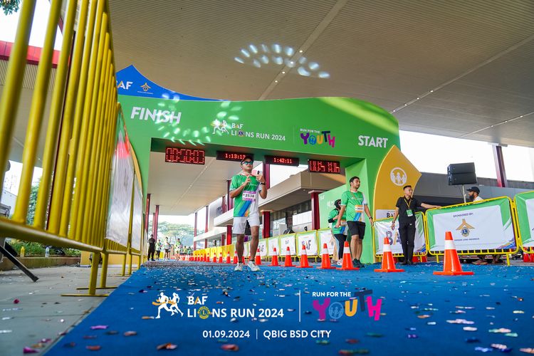 Race photo from BAF LIONS RUN 2024