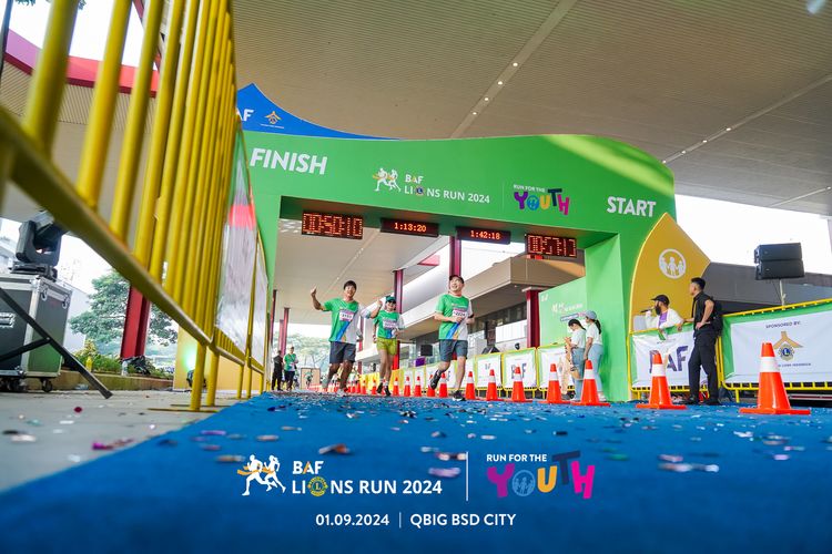Race photo from BAF LIONS RUN 2024