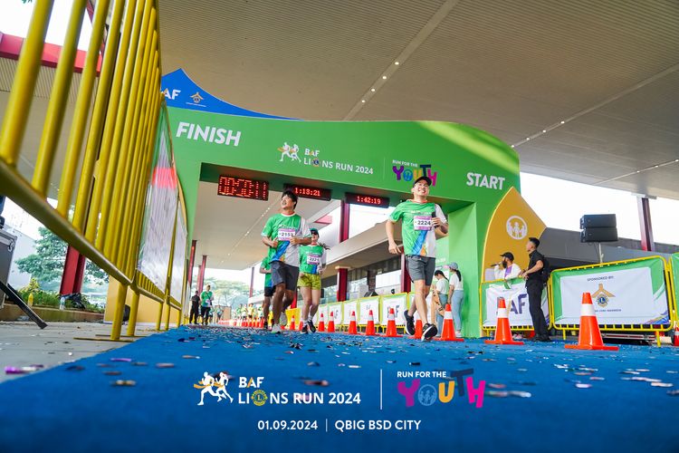 Race photo from BAF LIONS RUN 2024