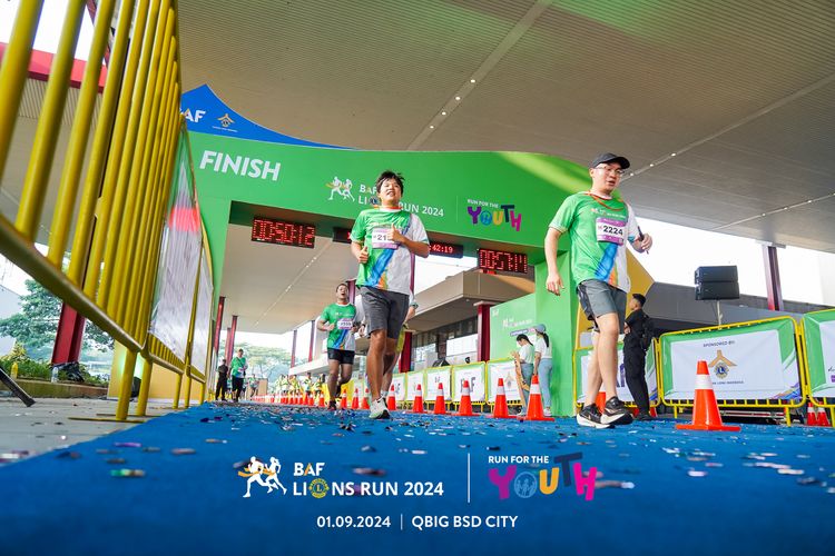 Race photo from BAF LIONS RUN 2024
