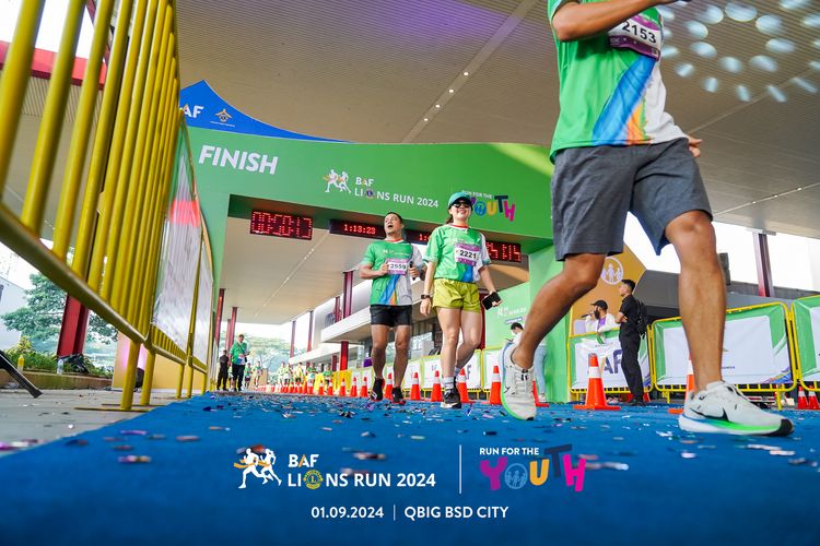 Race photo from BAF LIONS RUN 2024