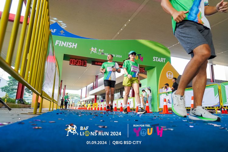 Race photo from BAF LIONS RUN 2024