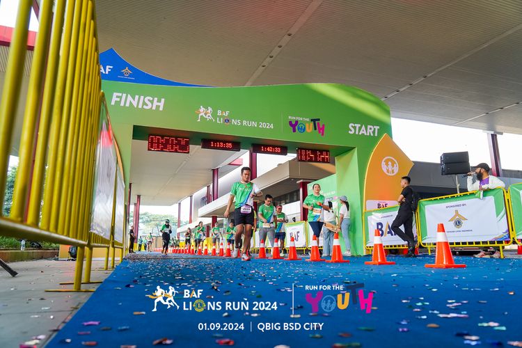 Race photo from BAF LIONS RUN 2024